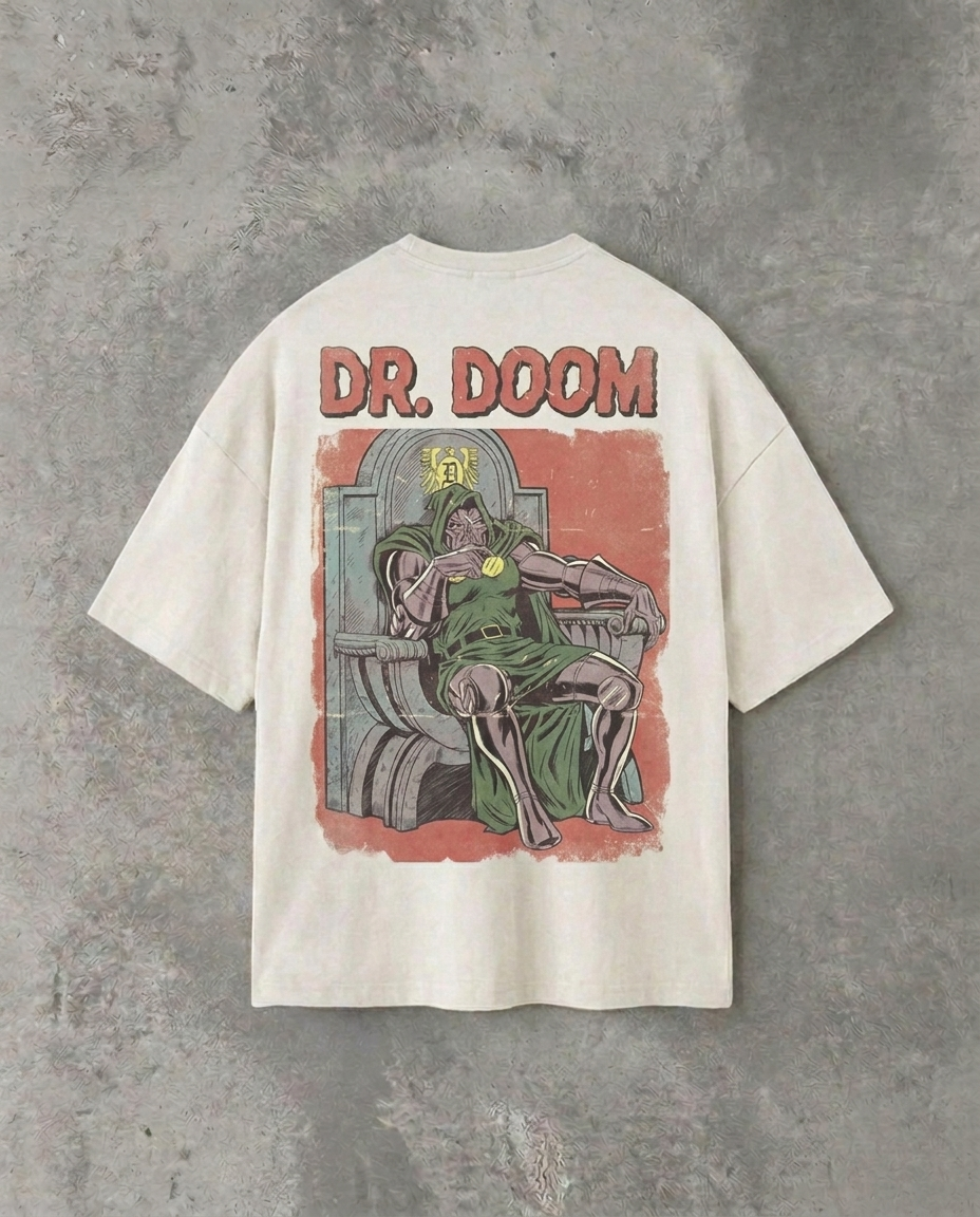 Dr Doom (Back Print) | White Tee