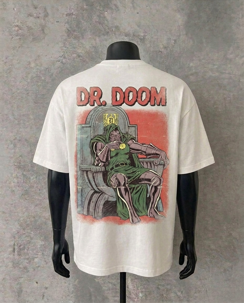 Dr Doom (Back Print) | White Tee
