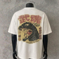 Japanese Kaiju Face (Back Print) | White Tee
