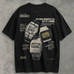 Seiko Classic Double Sided | Black Tee
