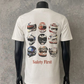 Safety First Double Sided | White Tee