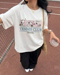 Snoopy Tennis Club White Tee
