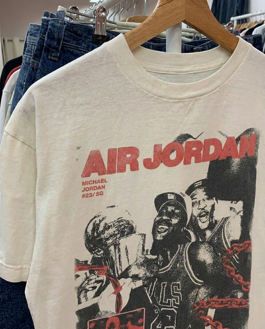 Air Jordan Vol 3. White Tee