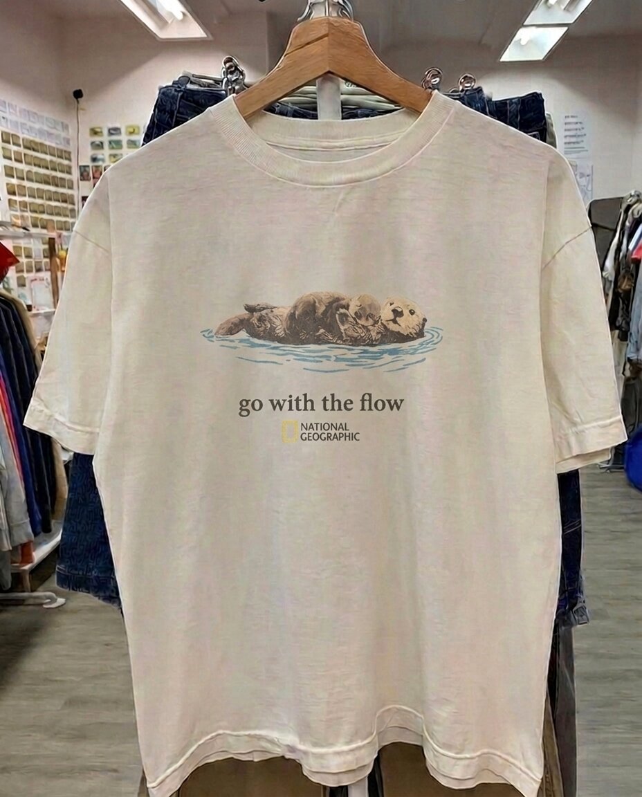 Go With the Flow White Tee