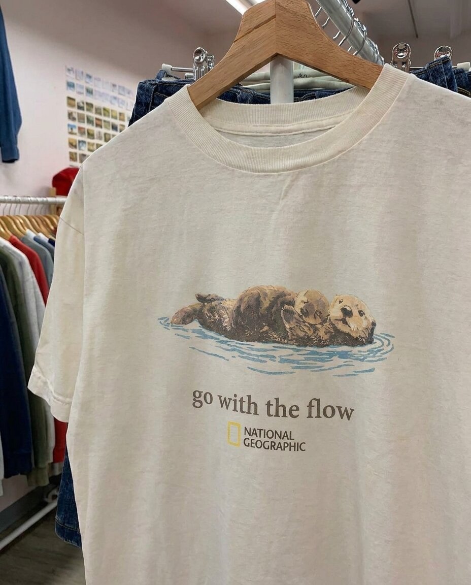 Go With the Flow White Tee