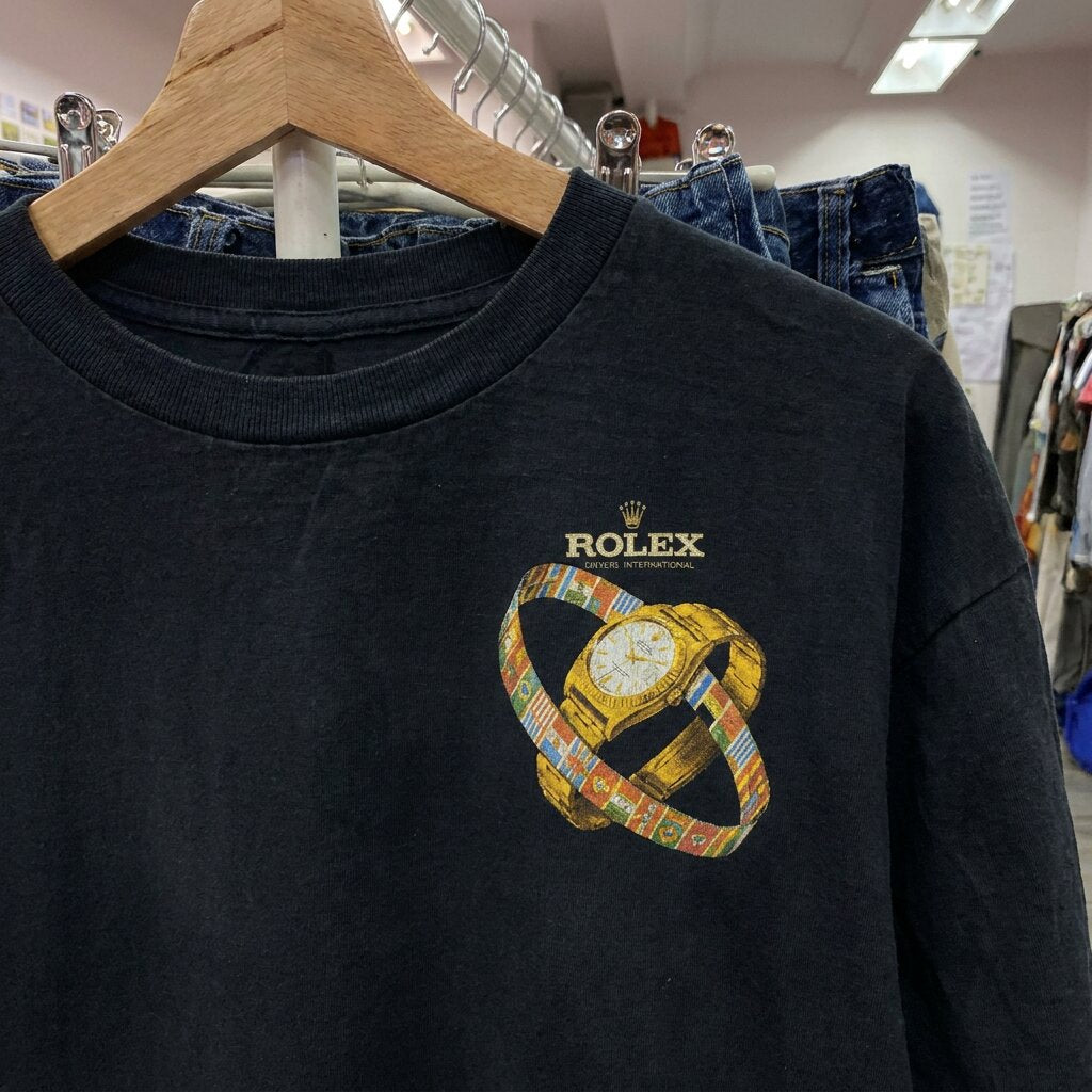 1994 Rolex Classic Double Sided Black Tee