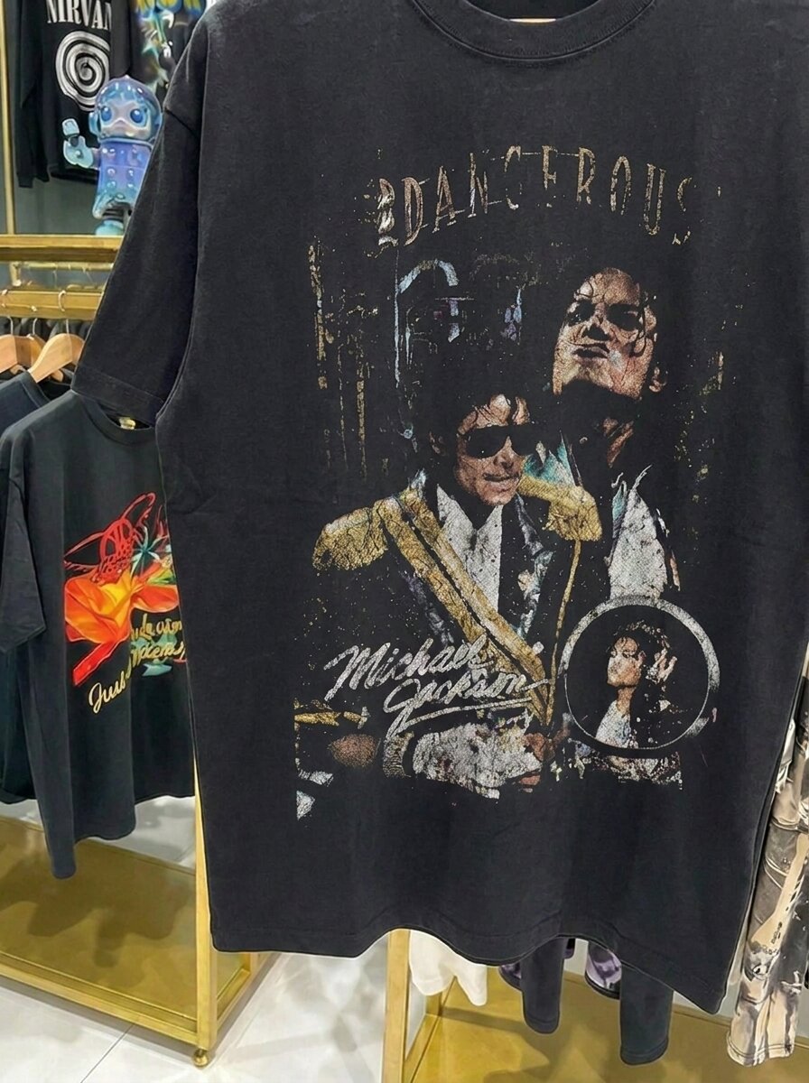 Michael Jackson Dangerous Vol. 2 Black Tee