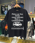 Iconic Retro Van Ad 80s | Black T-Shirt