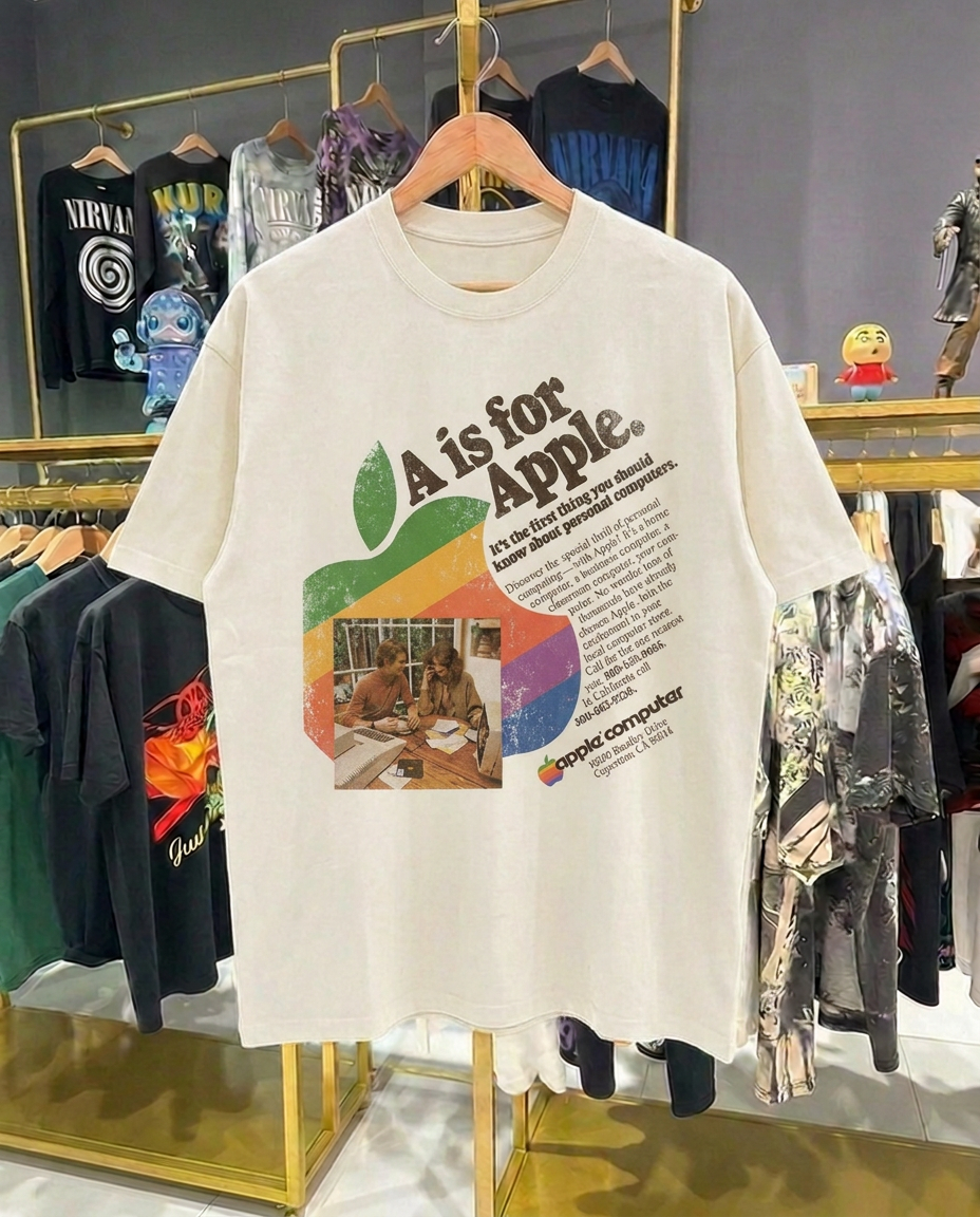 A is for Apple Commercial | White T-Shirt