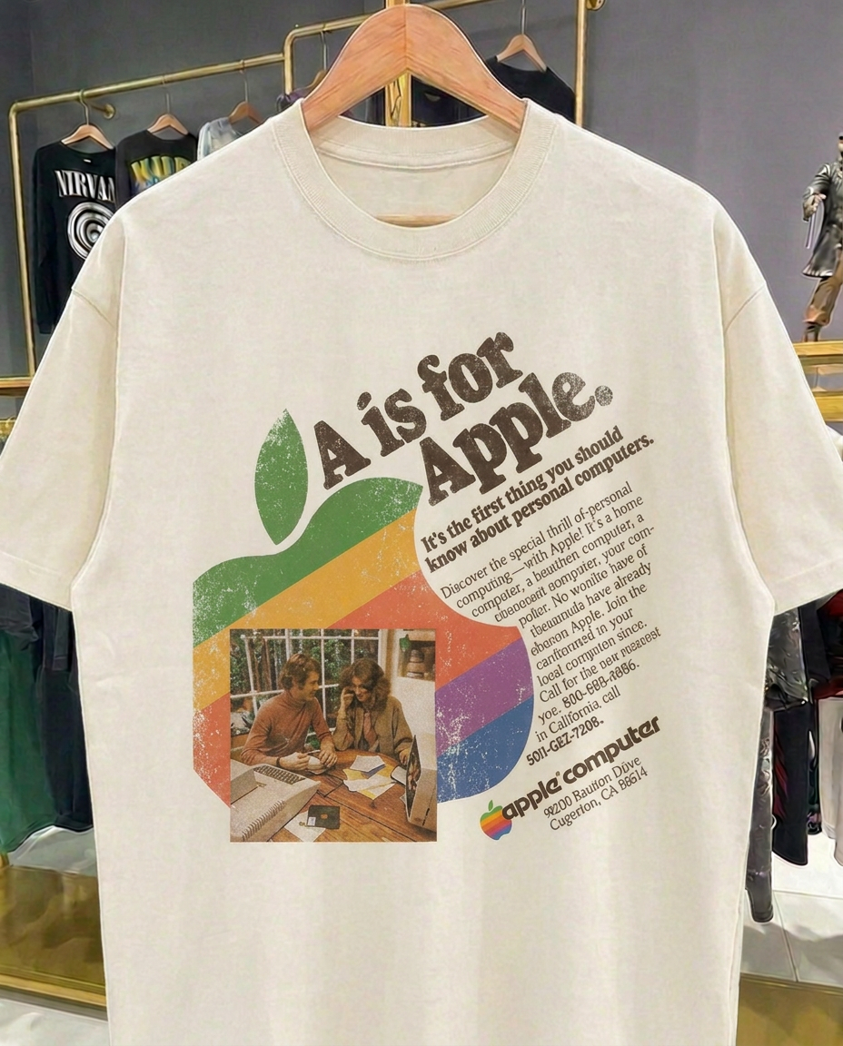 A is for Apple Commercial | White T-Shirt