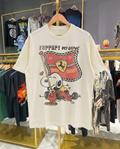 Snoopy Ferrari White Tee