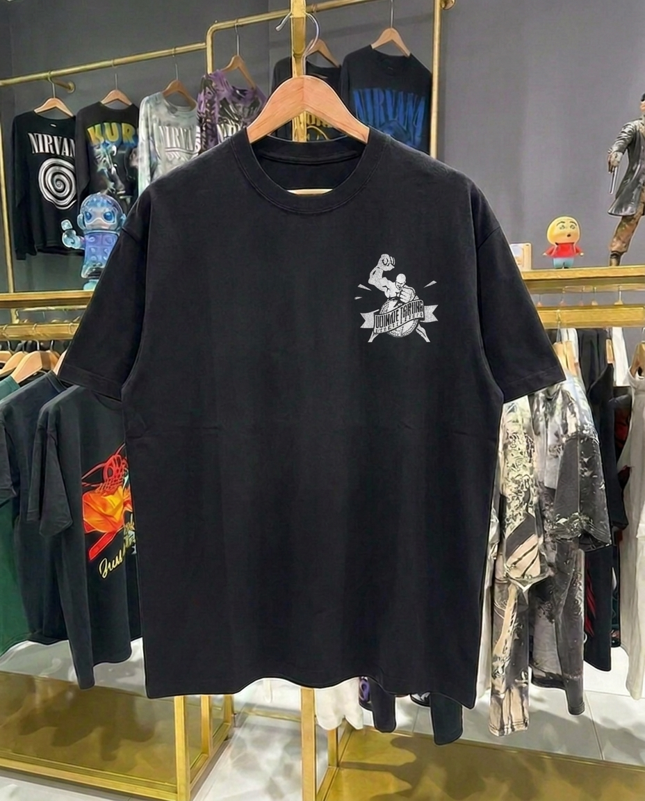Ultimate Fighter Retro Double Sided | Black Tee