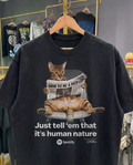 Rich Bengal Cat White Tee
