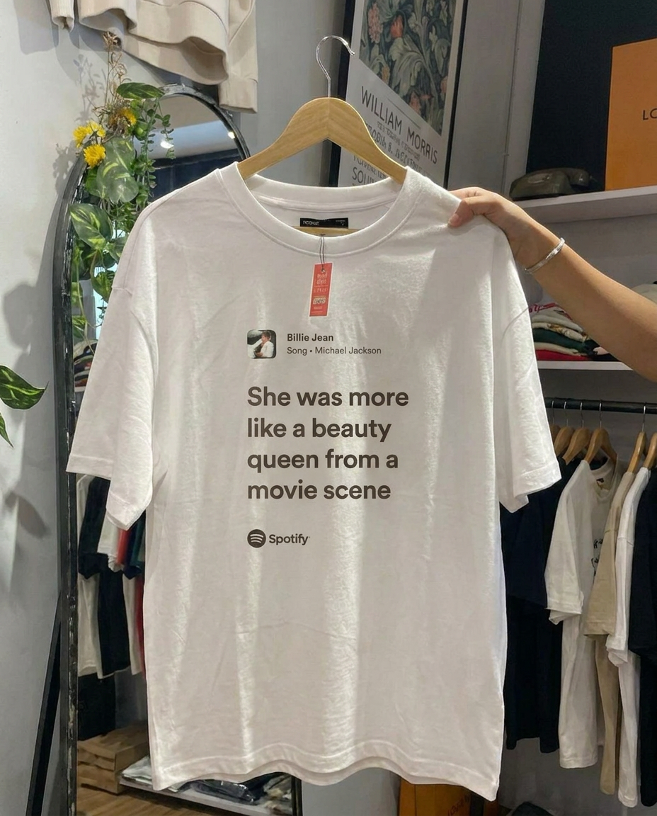Billie Jean - Michael Jackson White Tee